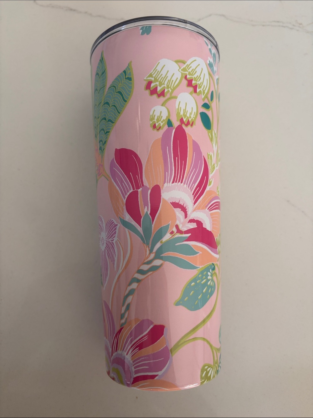 Spartina 449 Pink Floral Tumbler 22oz new with tags